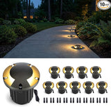 Gardenreet 12V Well Light - Brass Ip65 Waterproof Electric Landscape In-Ground Low Voltage LED - Outdoor Path Light | Lumora