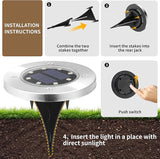 SOLPEX 20 Pack Solar Ground Lights Waterproof, Solar Powered Garden Lights, Landscape Lighting for Pathway Driveway | Lumora