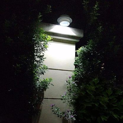 Yescom Solar Gutter Light Outdoor Waterproof 3 LED Deck Fence Lights with Bracket Wall Garden Stair Step Yard White 4Pcs
