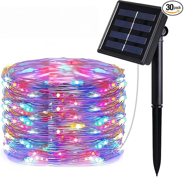 72ft 200LED Solar String Lights Outdoor with 8 Modes & Waterproof - Warm White Solar Fairy Lights for Garden | Lumora