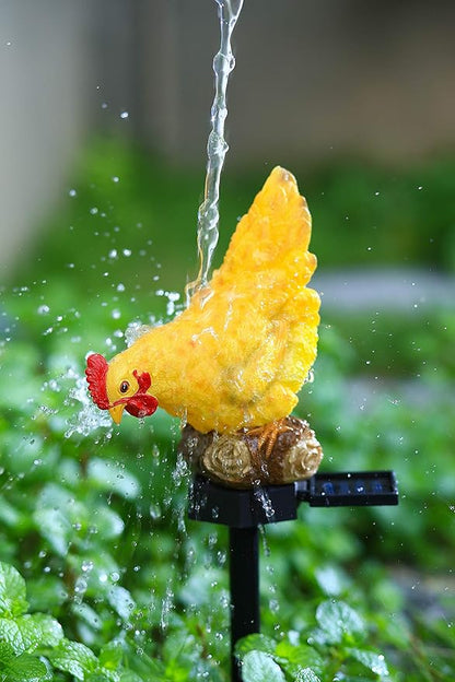 Outdoor Chicken Solar Lights: Garden Decor for Outside Patio Yard Cute Chicken Gifts for Housewarming Mother's Day Birthday