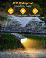 BAXIA TECHNOLOGY Solar Spotlights Outdoor Waterproof, 3 Lighting Modes Spot Lights, Dusk to Dawn Solar Powered | Lumora