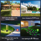 Peasur Mini Solar Ground Lights Outdoor, 4 Pack Flat Solar Powered Disc Lights, IP68 Waterproof, Anti-Rust | Lumora