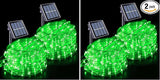 JMEXSUSS 2 * 200 LED Green Solar Rope Lights, 66ft IP 65 Waterproof Solar String Light Outdoor, 8 Modes Christmas | Lumora