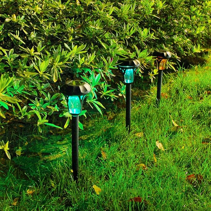 10 Pack Solar Pathway Lights Outdoor Waterproof Solar Lights Solar Yard Lights for Garden Patio Yard Landscape | Lumora