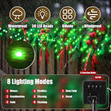 12 Pcs Solar String Lights Solar Mini Teeny Tiny Fairy Firefly Twinkle Light Waterproof 16ft 50 LEDs Garden String | Lumora