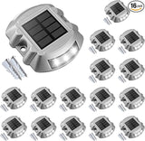 VOLISUN Solar Deck Lights Driveway Dock Lights, 16-Pack Led IP68 Waterproof Outdoor Warning Step Lights for | Lumora
