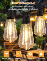 Brightever 3 Color in 1 LED Outdoor String Lights with Remote, 120FT Patio Lights Outdoor Waterproof with 38 | Lumora