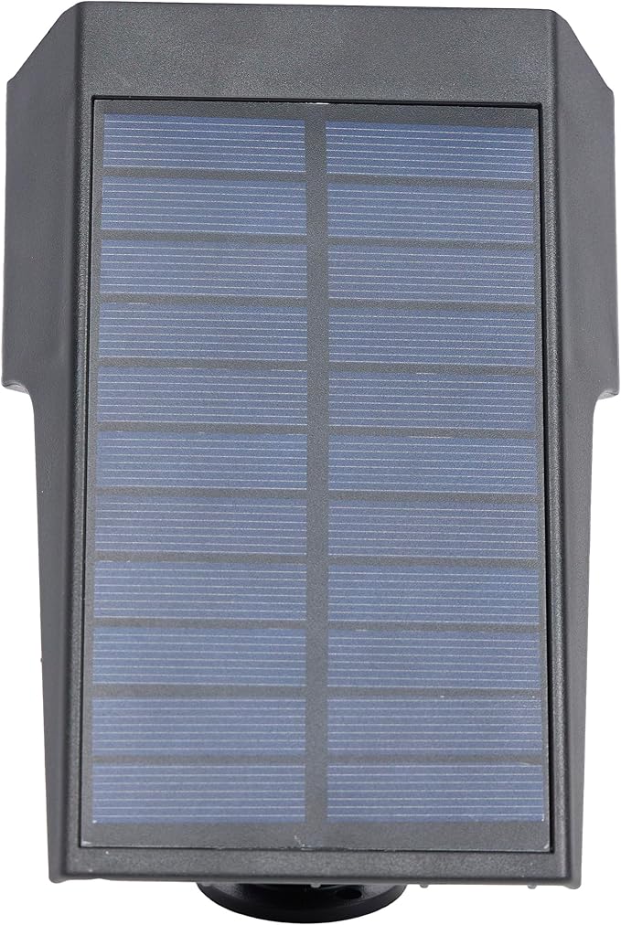Alpine Corporation 11" Tall Outdoor Solar Pathway Spotlight Stake with Bright White LED Light, Black