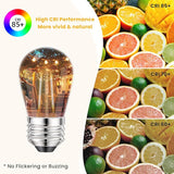 Svater 144 FT Outdoor String Lights 2W, Patio Light for Outside with 32 Antique S14 Plastic LED Bulbs with 30 Pack | Lumora