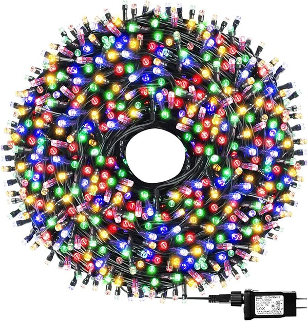 1000 LED 328ft 8 Modes with Timer Christmas String Lights IP55 Outdoor Waterproof UL Certificated Indoor Fairy | Lumora