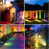 OurLeeme Landscape Lighting - 120V RGB Colored Halloween Spotlight, LED Spotlights Outdoor Waterproof Yard Stake | Lumora