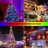 XTF2015 Music Christmas String Lights 105ft 300 LED，Multicolour Christmas Tree Lights with Music，End-to-End Plug in | Lumora