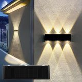 Solar Sconce Lights Outdoor Up and Down Waterproof Aluminum Solar Wall Lights Dusk to Dawn 3000K Warm White for | Lumora