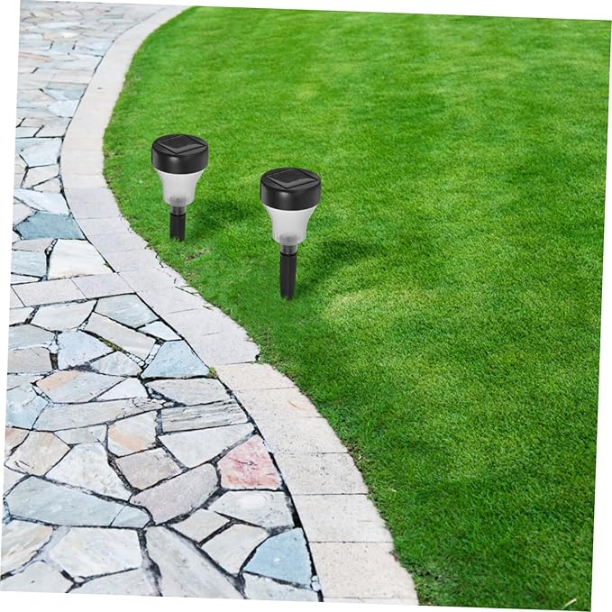 ARTIBETTER 2pcs Solar Garden Lights Outdoor Pathway Lawn Solar Lights with Warm Light for Decoration Led Landscape Lighting for Patios Walkways and Gardens