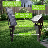 Solar Spot Lights Outdoor Waterproof IP65 Landscape Spotlights with Metal Stake Total 84ft Cable 6-in-1 Warm White | Lumora