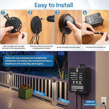 HIBOITEC Low Voltage Deck Lights Kit with Transformer Photocell Sensor and Timer IP67 Waterproof Fence Lights UL | Lumora