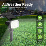 8 Pack Solar Spot Lights Outdoor, Waterproof IP65 Adjustable, 3 Lighting Modes Solar Powered Landscape Spotlights | Lumora