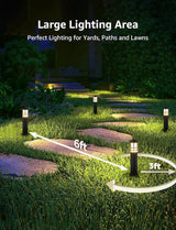 SUNVIE 4-Pack Low Voltage Pathway Lights 3W 3000K 12-24V LED Landscape Bollard Path Lights with Connectors CRI 90+ | Lumora