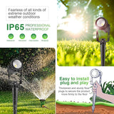 2 Pack Extendable Outdoor Landscape Lights, 12V Low Voltage Landscape Lighting IP65 Waterproof Plug-in Outdoor | Lumora