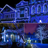 100 Count Blue LED Christmas Lights 50ft 5mm Blue, Waterproof, Indoor/Outdoor, UL, IP65 | Lumora