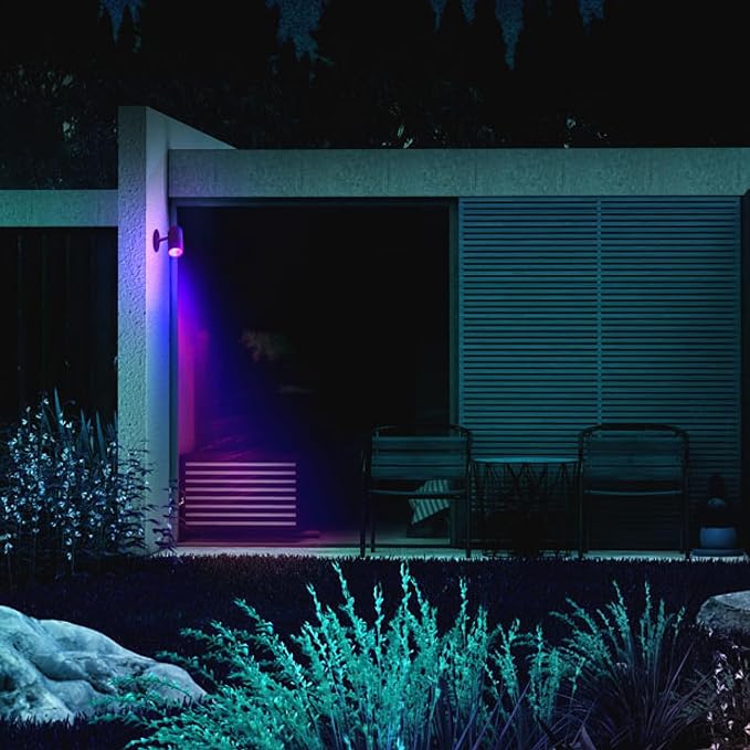 LIFX Supercolor Smart LED Outdoor Spot Light, Wi-Fi Landscape Light with 3 Addressable Color Zones, Millions of Colors & Whites, Low Voltage, App Control, LFX/LV/SPOT/RND