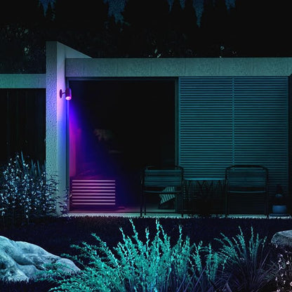 LIFX Supercolor Smart LED Outdoor Spot Light, Wi-Fi Landscape Light with 3 Addressable Color Zones, Millions of Colors & Whites, Low Voltage, App Control, LFX/LV/SPOT/RND