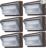 ledmo 120W LED Wall Pack Light - Size Update 6 Pack Dusk to Dawn Outdoor Lighting with Photocell Commercial | Lumora