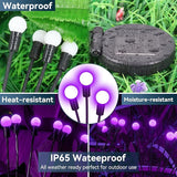 Solar Garden Lights Outdoor Waterproof, 2 Pack 16 LED Swaying Light Firefly Light Outdoor Decor Lights for Pathway | Lumora