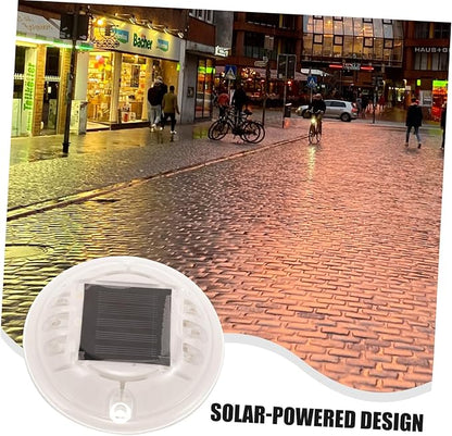STOBOK Solar Pathway Lights 2.4G Wireless Colorful LED Ground Lights Solar Powered Outdoor Landscape Lighting for Garden Deck and Walkway 4-Piece Set