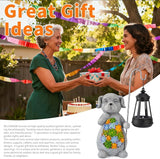Solar Dog Garden Statue with Lantern – Waterproof Resin Outdoor Decor for Yard, Lawn, Flower Bed, Backyard, Front | Lumora
