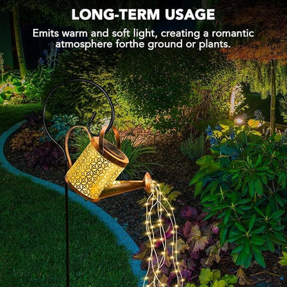 Solar Watering Can Light, LED Solar String Lights Waterproof Dual Mode Water Can Lights for Garden Patio Yard Pathway Lantern Plant Decoration