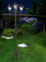 John Timberland Hepworth Traditional Outdoor Light Post and Cap Base Veranda Bronze 76 3/4" Accessory for Post | Lumora