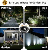 Gardenreet Landscape Low Voltage Well Light - Brass Electric in-Grade Lighting, 12V Wired Replaceable Bulb LED | Lumora