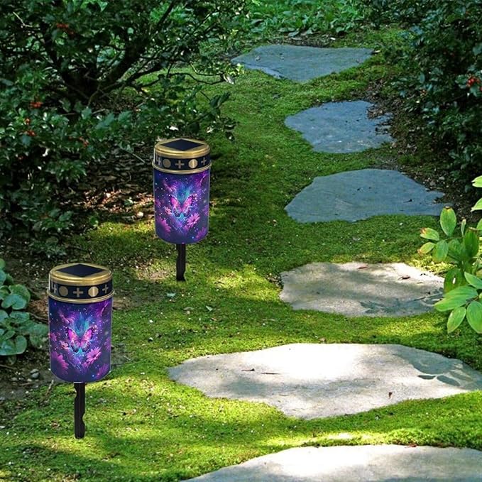 Generic Butterfly Solar Light Outdoor Solar Garden Light Solar Light Landscape Path Light Halloween Decor Solar Powered Landscape Light for Your Garden, Landscape, Yard Garden Decor