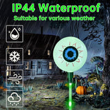 1 Pack Solar Halloween Eyeball Pathway Lights,6 Halloween Eyeball Stake Lighting with 8 Modes for Holiday Home | Lumora