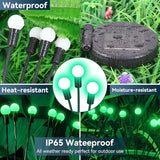 Solar Garden Lights Outdoor Waterproof, 2 Pack 16 LED Swaying Light Firefly Light Outdoor Decor Lights for Pathway | Lumora