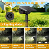 Solar Spot Lights Outdoor Waterproof IP65, [8 Pack/100 LED/4 Modes] 2-in-1 Solar Landscape Spotlights, Auto On/Off | Lumora