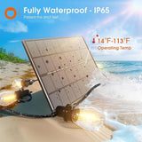 addlon 100FT(2FT) Solar String Lights Outdoor Waterproof with 6W Panel USB Charing & Remote Control Patio Lights | Lumora