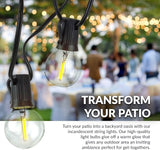 Newhouse Lighting PSTRINGLED50 Foot, 50 Socket Indoor/Outdoor String 55 LED Globe G40 (5 Free Bulbs Included) | Lumora