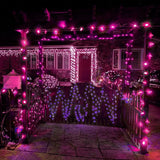 Abeja C9 Black String Light, 25Ft Vintage Halloween Lights with 26 Black Light Purple Bulbs(1 Spare), Connectable | Lumora