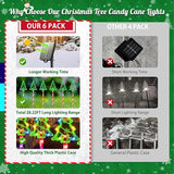 Christmas Solar Pathway Lights Outdoor Decorations,10 Modes 78 LED Outdoor Christmas Tree Solar Candy Stake Lights | Lumora