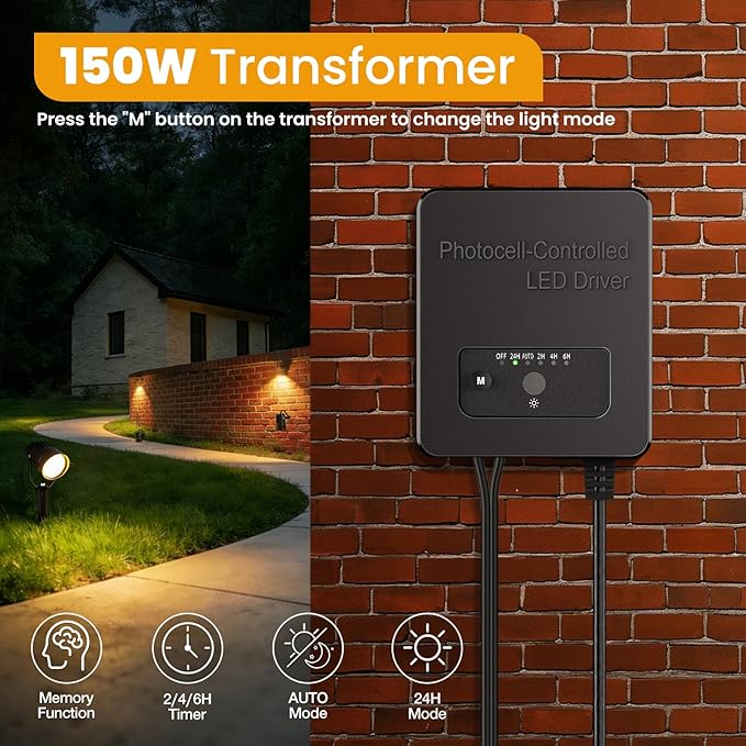 Low Voltage Landscape Lighting Kit, 6W Landscape Lights with Transformer 66FT UL-Listed Wire & Connectors, 3000K | Lumora