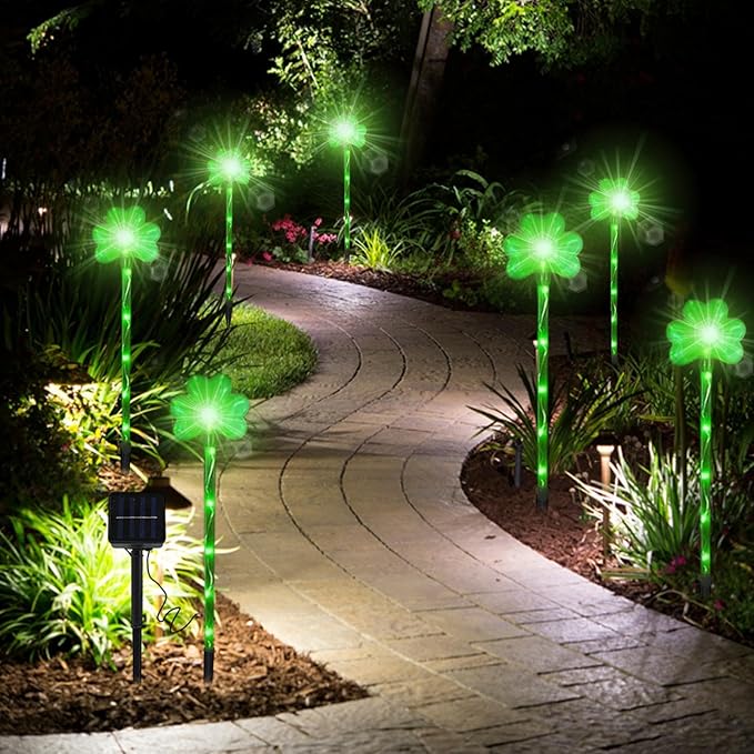 Valentines Solar Lights Outdoor - St Patty's Day Decorations, St. Patrick’s Day Yard Art | St. Patrick’s Day Lawn | Lumora