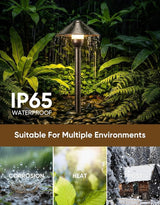 PARTPHONER Low Voltage Landscape Lighting 1-Pack, Aluminum 12V Pathway Lights with G4 Bulbs, Waterproof Oil Rubbed | Lumora