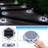Solar Deck Light Outdoor, 6 Pack 9 Colors in 1 Solar Driveway Dock Lights, IP67 Waterproof Solar Powered Outdoor | Lumora
