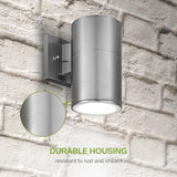 ASD 1 Light Outdoor Wall Light Fixture | 60W E26 Socket 120V ETL Cylinder Up Down Lights | LED/CFL/Incandescent | Lumora