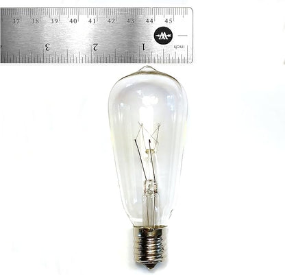 Hometown Evolution, Inc. Commercial Grade Vintage Edison Outdoor String Lights (ST40 Clear - Commercial Black Wire, 25 ft)