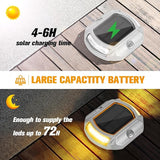 VOLISUN Solar Driveway Lights Dock Deck Lights 12 Pack,2 Colors in 1,Solar Powered Waterproof Outdoor Warning Step | Lumora