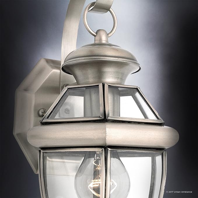 Urban Ambiance Luxury Colonial Outdoor Wall Light, Small Size: 11.5" H x 7" W, with Tudor Style Elements, Versatile | Lumora